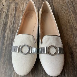 Victoria’s Secret White Faux Fur Loafers